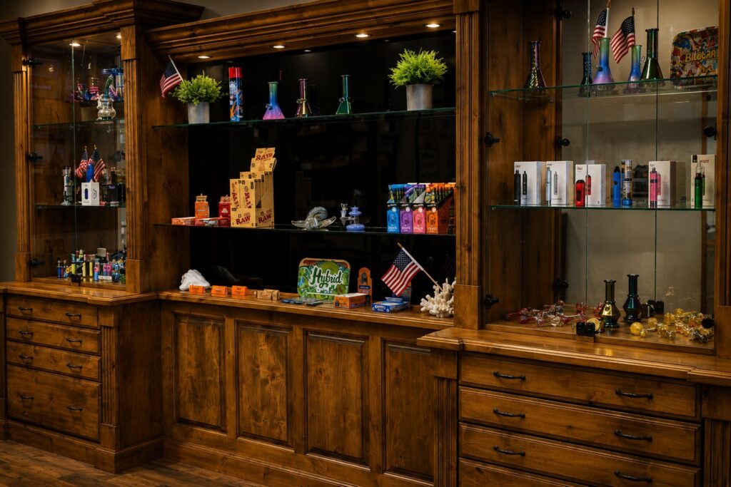 Inside The Reef Joint cannabis dispensary in Farmington, New Mexico
