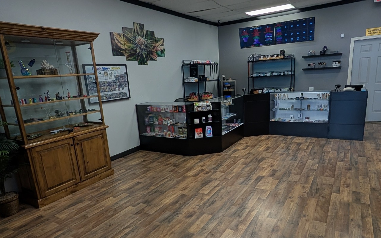 Inside The Reef Joint cannabis dispensary in Farmington, New Mexico