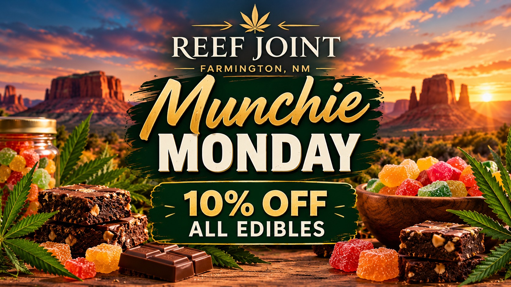 Munchie Monday - 10% Off All Edibles at Reef Joint in Farmington NM