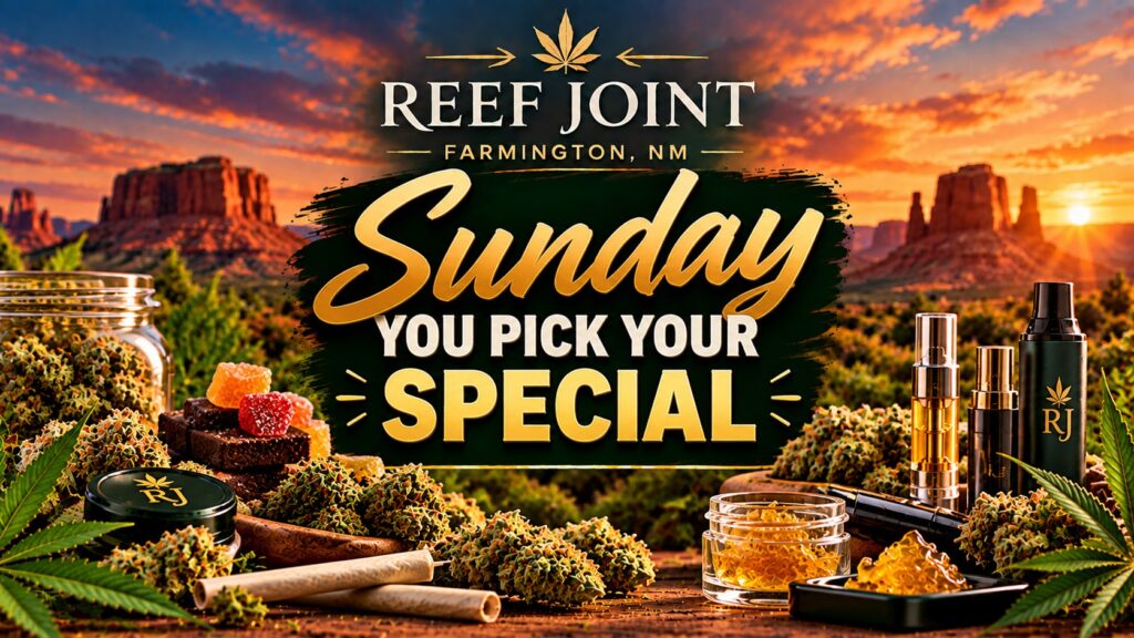Sunday You Pick Your Special at The Reef Joint in Farmington, New Mexico